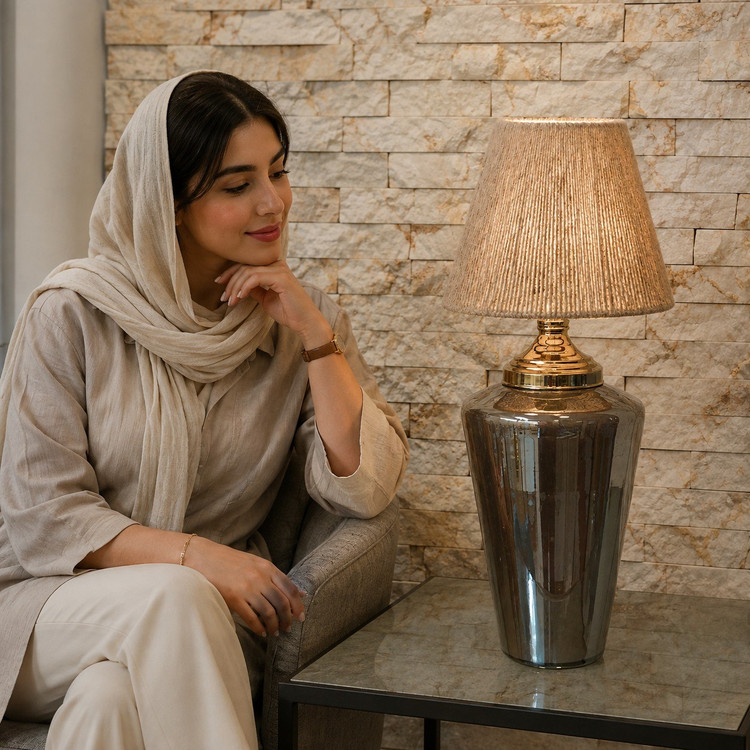 آباژور کنسولی مدل ترنج نسکافه ای
