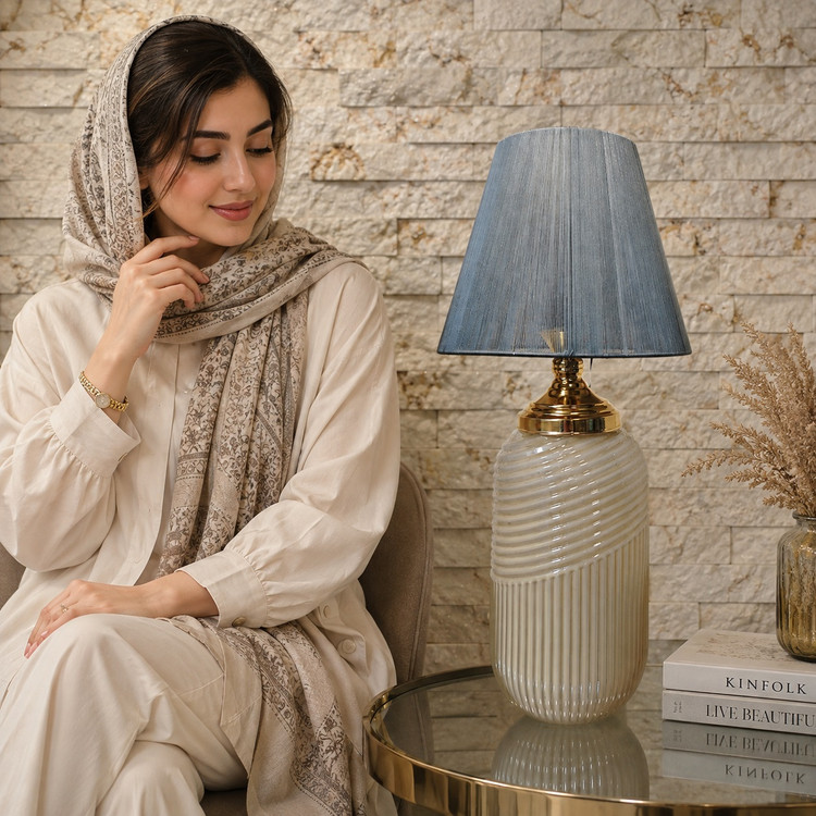 آباژور کنسولی مدل پیچک کاراملی
