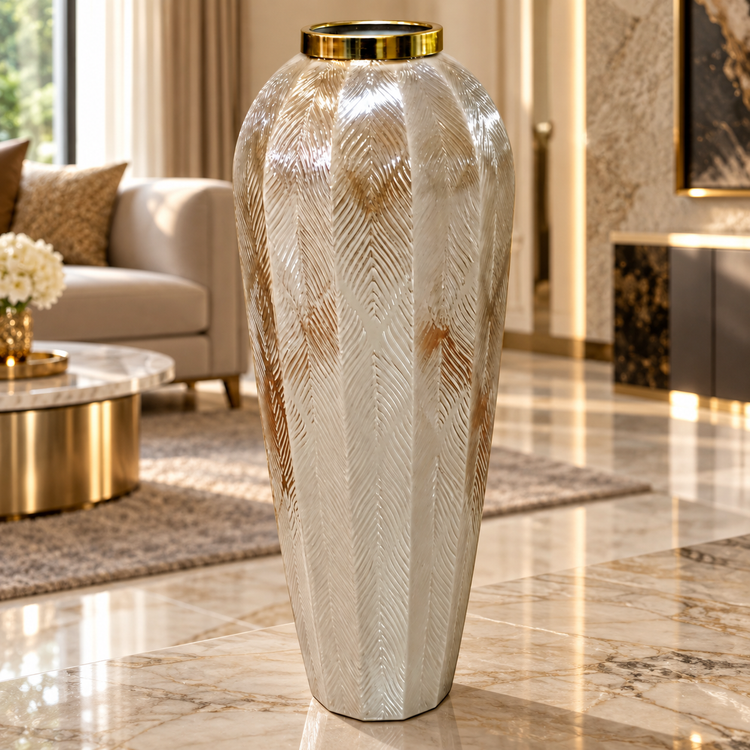 گلدان کنار سالنی شیشه ای رونیکا
