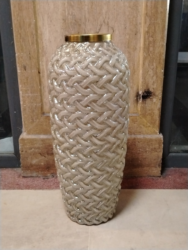 گلدان کنار سالنی شیشه ای رویال