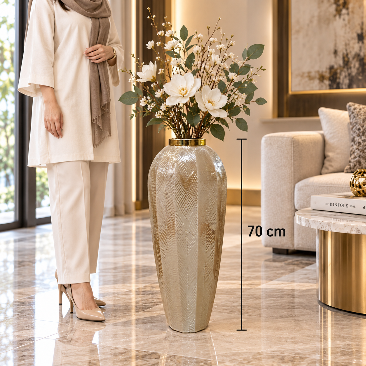 گلدان کنار سالنی شیشه ای رونیکا02